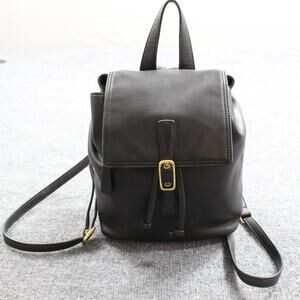 Vintage Coach Backpack Womens Legacy 9858 Leather Drawstring Flap Bag Adjustable